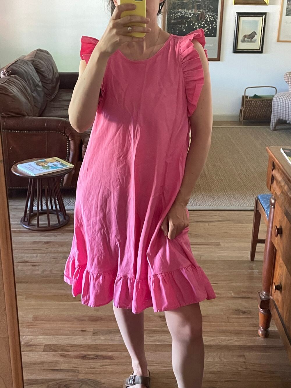 Stark X Pink Ruffle Mini Dress Size Large